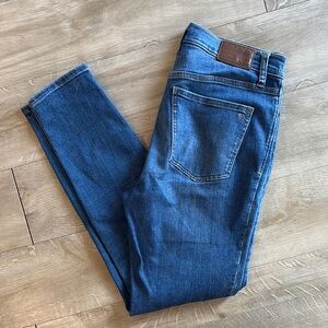 MADEWELL Mid Rise Skinny Jeans Size 28” * measures 30”